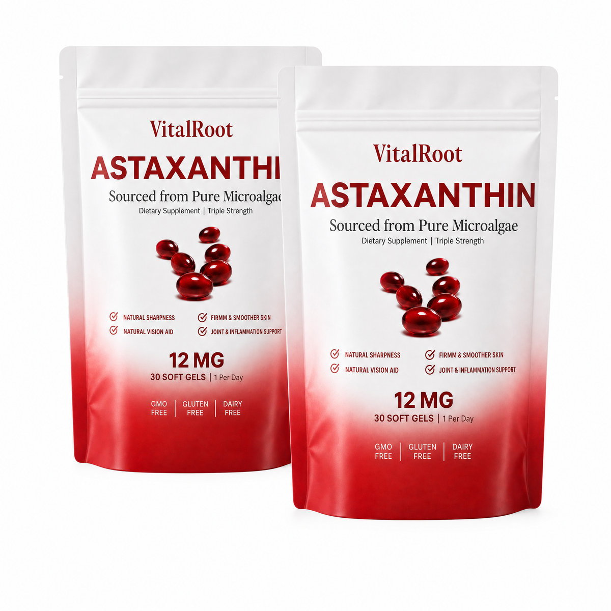 VitalRoot Astaxanthin (2-Bags Single Purchase)