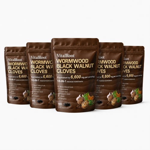 VitalRoot Wormwood and Black Walnut Cloves (Buy 3 Get 2 Free Single Purchase)