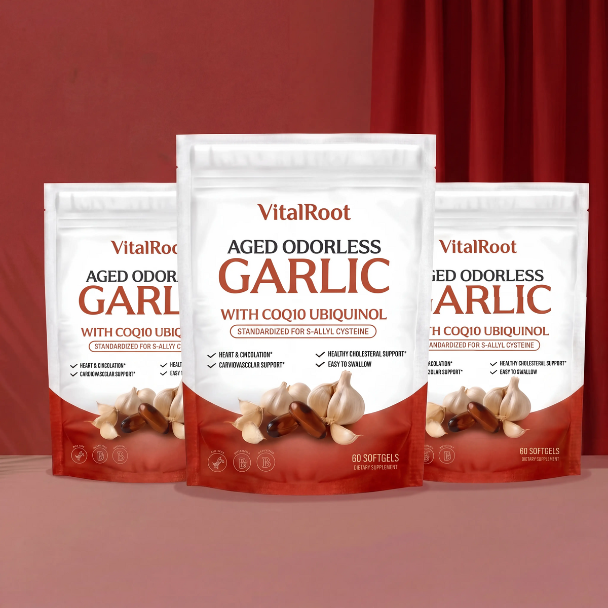 VitalRoot Aged Odorless Garlic (Buy 3, One-Time Purchase, No Gifts Included)