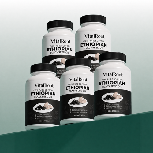 VitalRoot Ethiopian Black Seed Oil (5-Bottle Subscribe & Save)