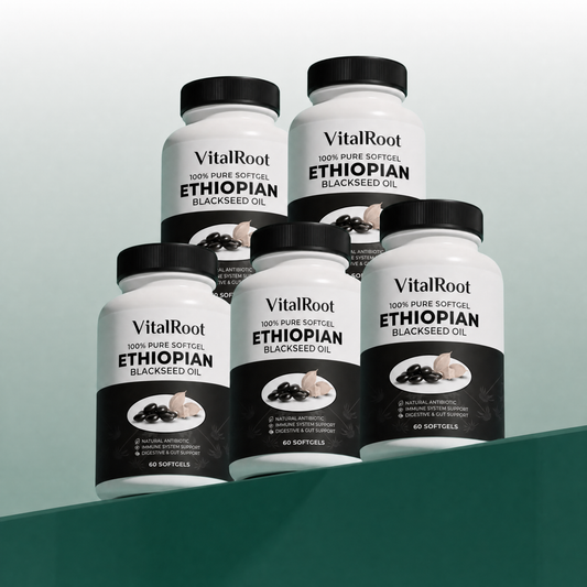 VitalRoot Ethiopian Black Seed Oil (5-Bottle Single Purchase)