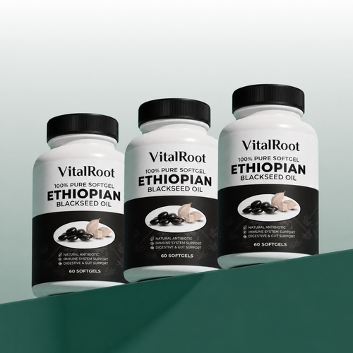 VitalRoot Ethiopian Black Seed Oil (3-Bottle Subscribe & Save)