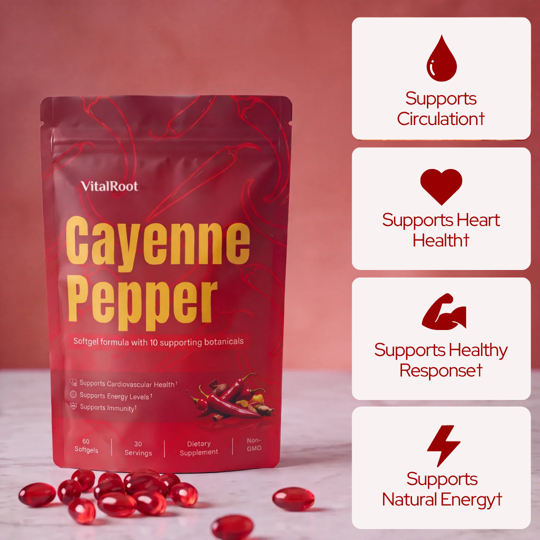 VitalRoot Cayenne Pepper (Buy 2 Get 1 Free) - Single Purchase